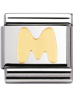 Maillon Nomination classic Lettre M standard Or