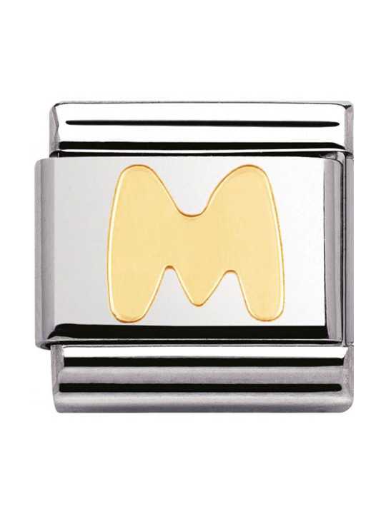 Maillon Nomination classic Lettre M standard Or