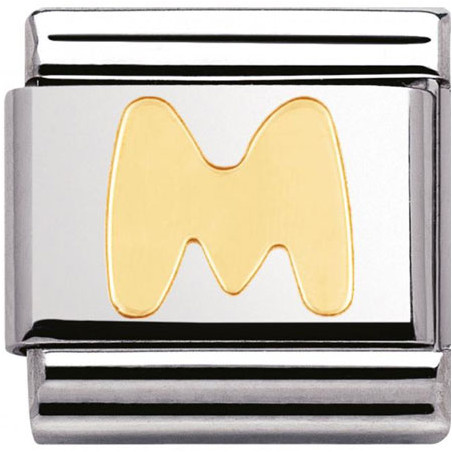 Maillon Nomination classic Lettre M standard Or