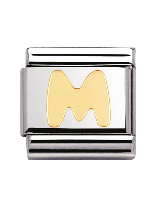 Maillon Nomination classic Lettre M standard Or