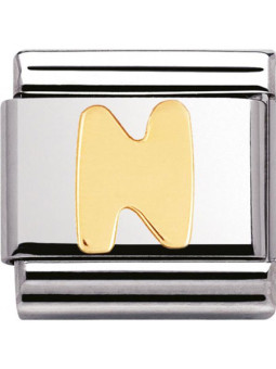 Maillon Nomination classic Lettre N standard Or