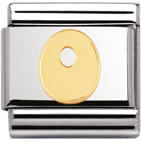 Maillon Nomination classic Lettre O standard Or