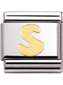 Maillon Nomination classic Lettre S standard Or