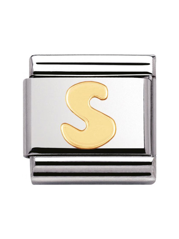 Maillon Nomination classic Lettre S standard Or