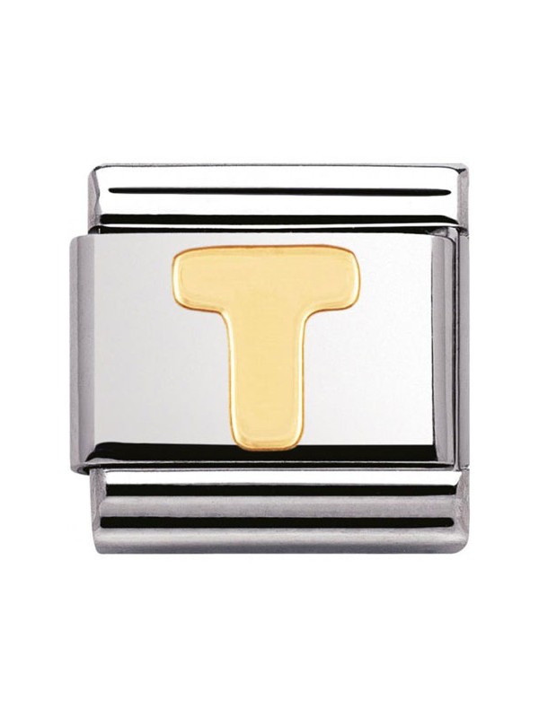 Maillon Nomination classic Lettre T standard Or