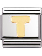 Maillon Nomination classic Lettre T standard Or
