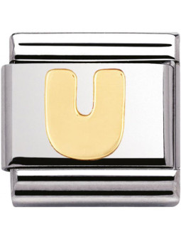 Maillon Nomination classic Lettre U standard Or