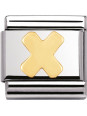 Maillon Nomination classic Lettre X standard Or