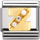 Maillon Nomination classic Lettre Z en Or et pierres