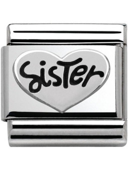 Maillon Nomination classic Argent sister