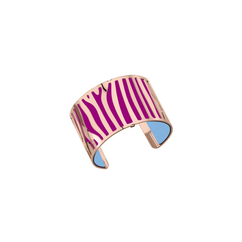 Bracelet femme Georgette Plaqué Or rose et cuir reversible