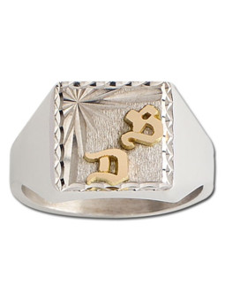 Chevalière Or blanc