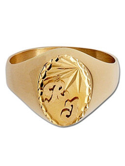 Chevalière mixte or jaune