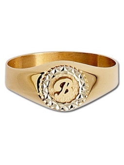 Chevalière femme Or jaune Or blanc