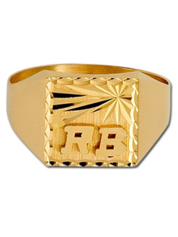 Chevalière or jaune