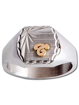 Chevalière Argent tonneau