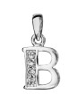 Pendentif initiale Argent et oxydes de zirconium 