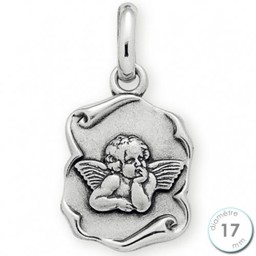 Médaille de baptême Ange en Argent