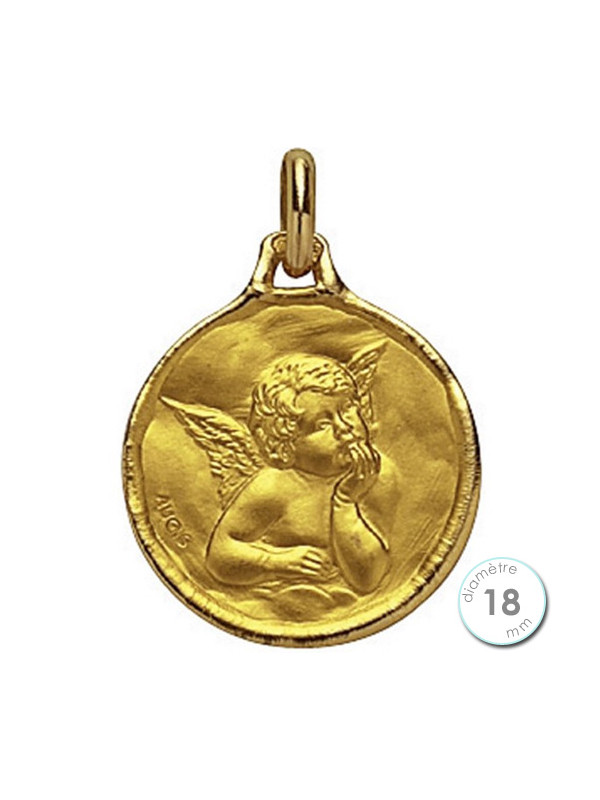 Médaille de baptême Ange en Or - Augis