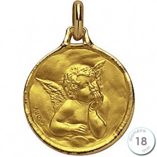 Médaille de baptême Ange en Or - Augis