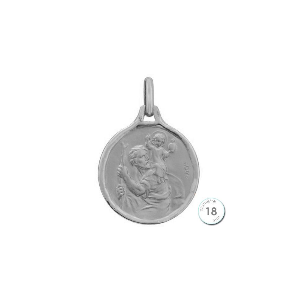 médaille saint christophe plaqué or - S.A.R.L SOLUCA