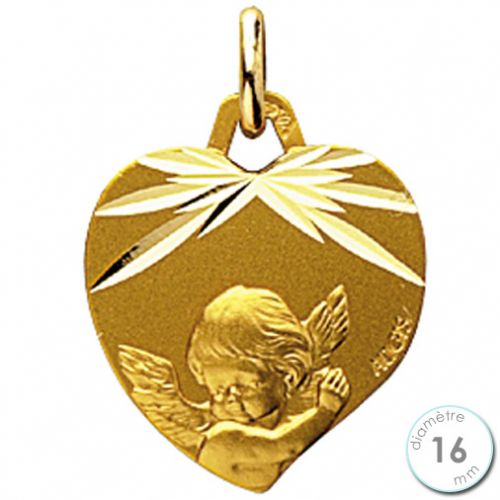 Médaille de baptême Ange en Or - Augis