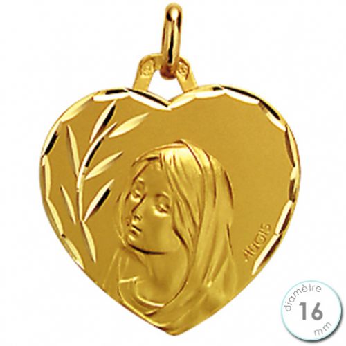 Médaille de baptême Vierge en Or - Augis