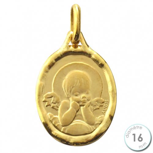 Médaille de baptême Ange en Or - Augis