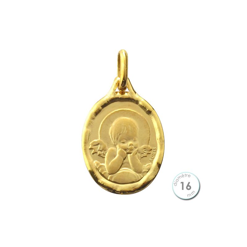 Médaille de baptême Ange en Or - Augis