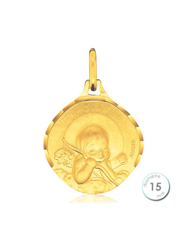 Médaille de baptême Ange en Or - Augis