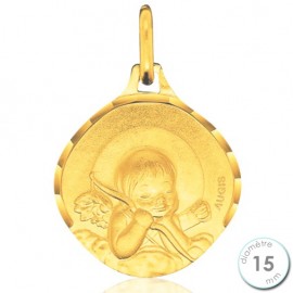 Médaille de baptême Ange en Or - Augis