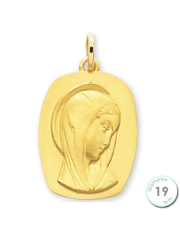 Médaille de baptême Vierge en Or