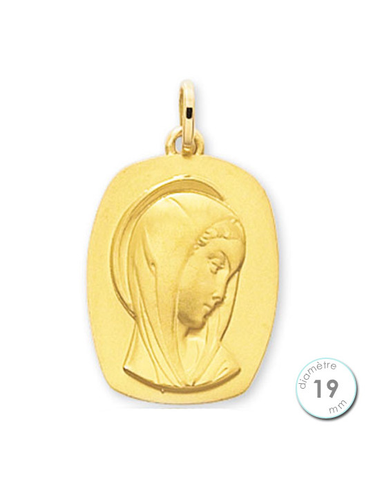 Médaille de baptême Vierge en Or