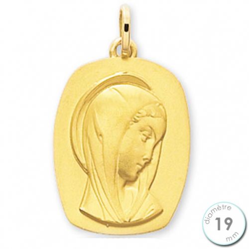 Médaille de baptême Vierge en Or