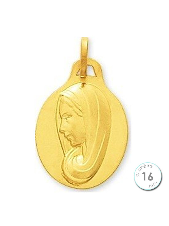 Médaille de baptême Vierge en Or
