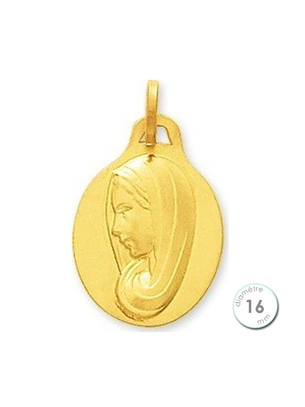 Médaille de baptême Vierge en Or