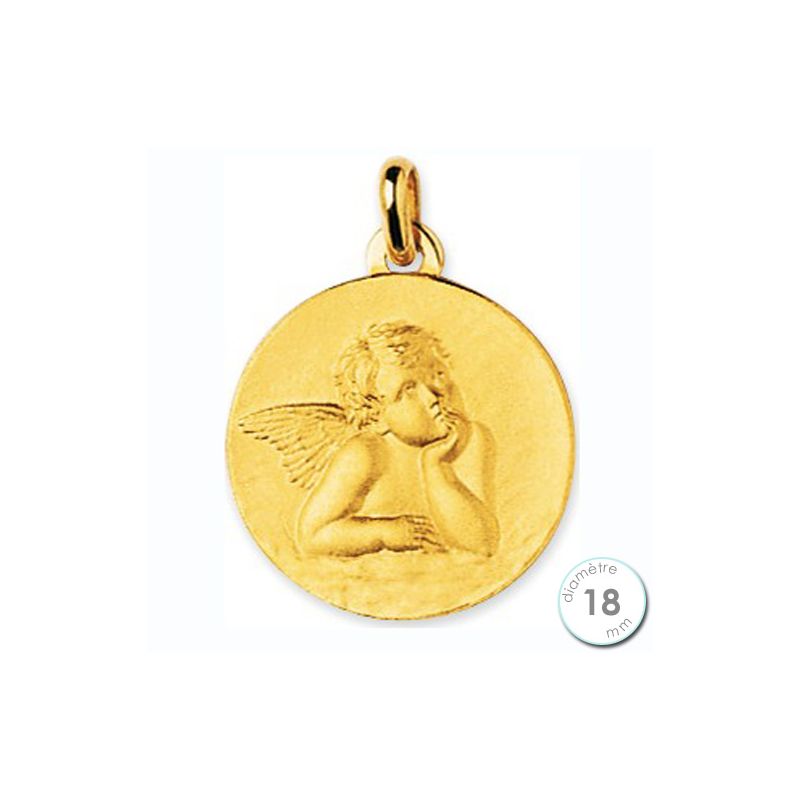 Médaille de baptême Ange en Or