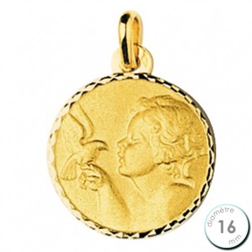 Médaille de baptême Ange en Or