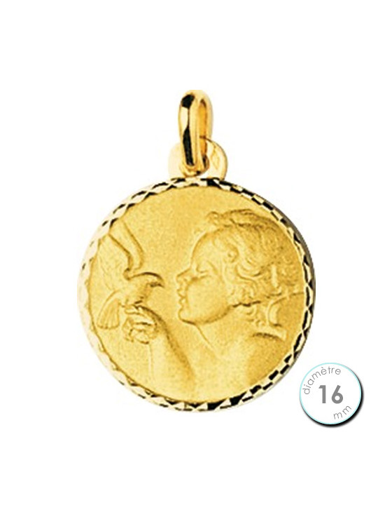Médaille de baptême Ange en Or