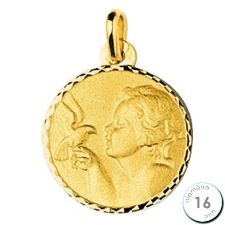 Médaille de baptême Ange en Or