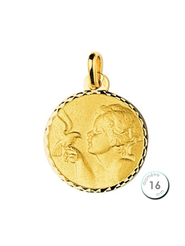 Médaille de baptême Ange en Or