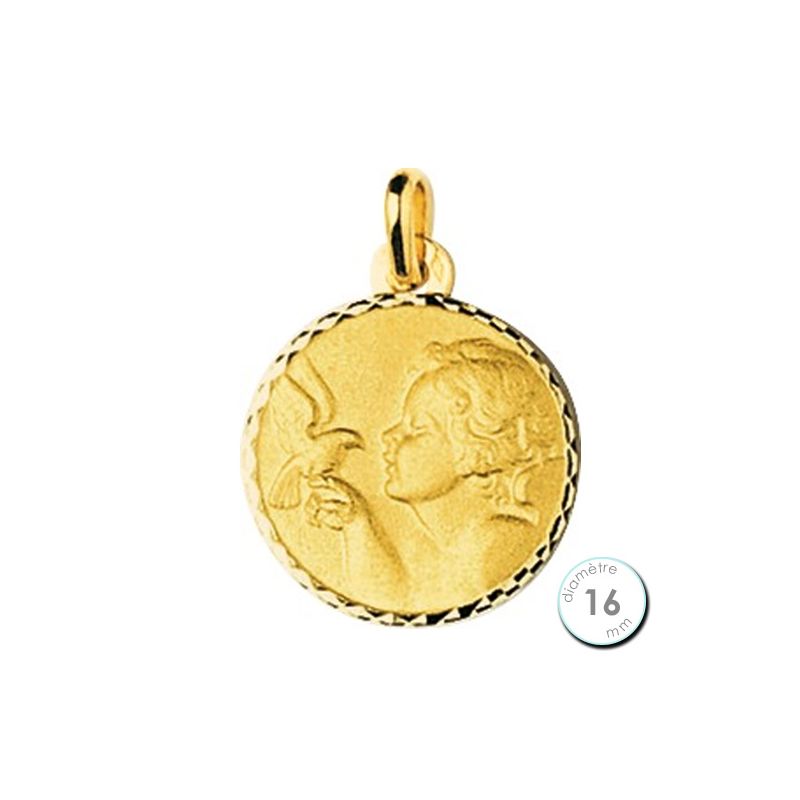 Médaille de baptême Ange en Or