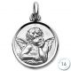 Médaille de baptême Ange en Or blanc 