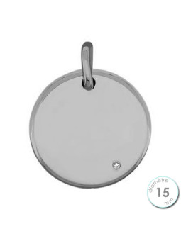 Pendentif Or blanc et Diamant