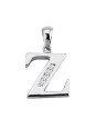 Pendentif initiale Argent et oxydes de zirconium 