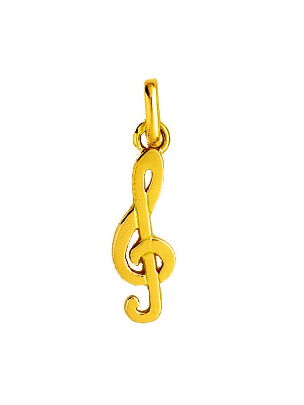 Pendentif note Or jaune