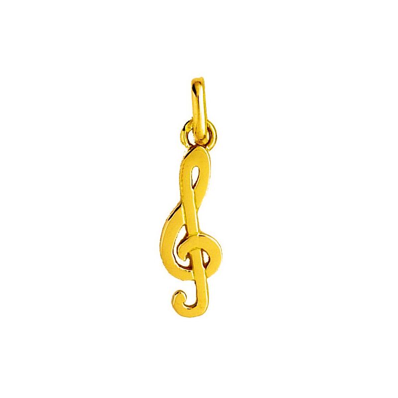 Pendentif note Or jaune