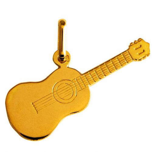 Pendentif guitare en Or