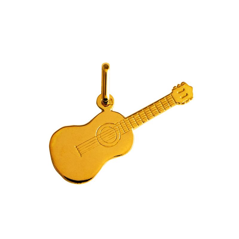 Pendentif guitare en Or