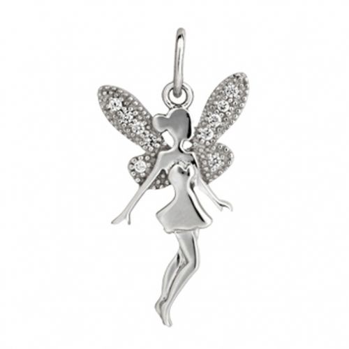 Pendentif fée en Argent et oxydes de zirconium